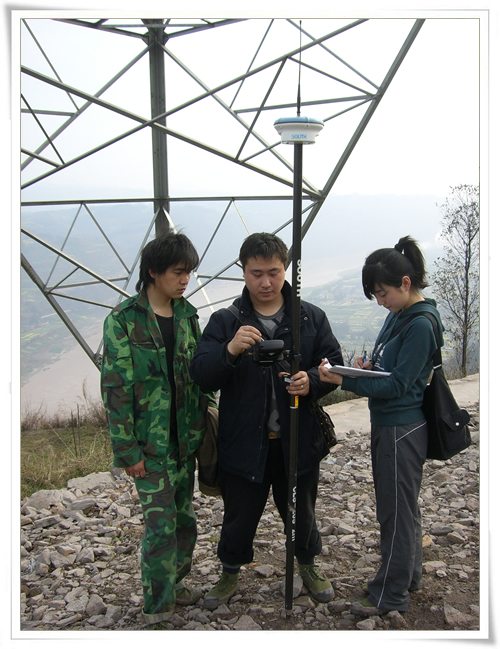 公司新購GPS測繪儀器已投入使用