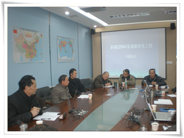 公司召開新疆工程專題會議
