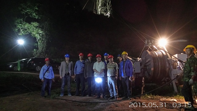 500kV天坡一線遷改工程順利通過竣工驗收