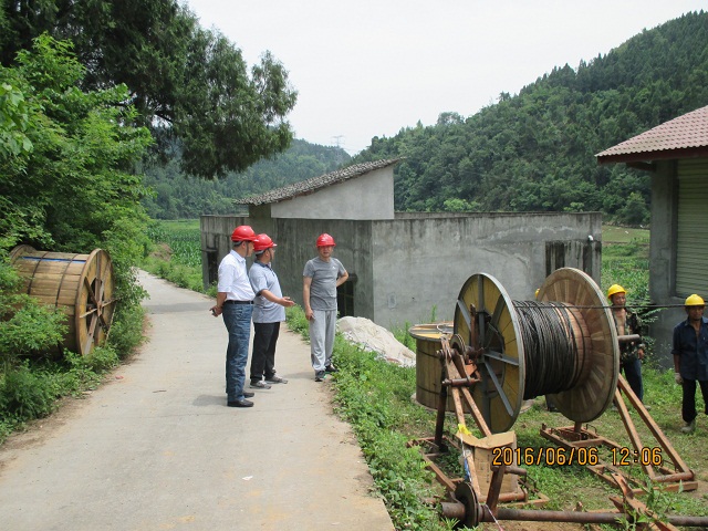 陳云總經理到南譚Ⅱ線OPGW改造工程進行安全檢查