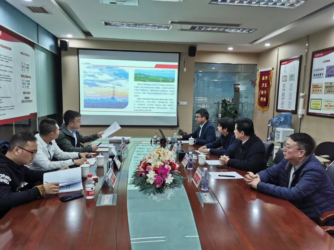 【動態(tài)】南昌蘇寧置業(yè)有限公司考察團(tuán)一行蒞臨成蜀電力集團(tuán)有限公司交流考察