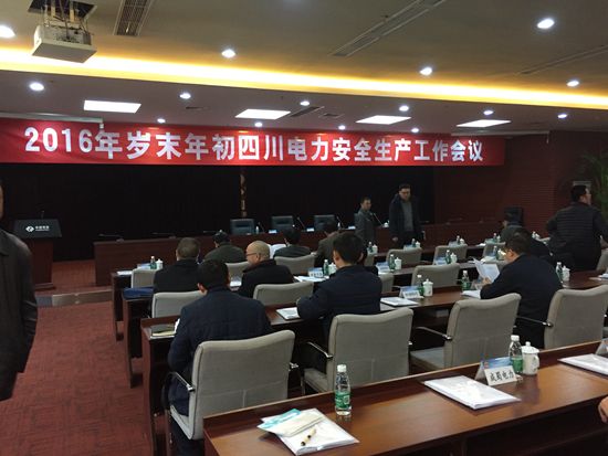 國(guó)家能源局四川監(jiān)管辦主持召開“2016年歲末年初四川電力安全生產(chǎn)工作會(huì)議”