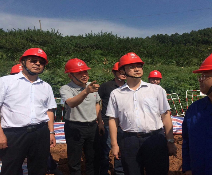 國網(wǎng)四川省電力公司副總經(jīng)理劉勇到成蜀電力500kV桃資線施工現(xiàn)場檢查工作