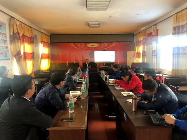 華潤電力黑水縣扎窩30MW集中式光伏扶貧項目送出線路及對側(cè)站擴(kuò)建EPC工程舉行開工儀式