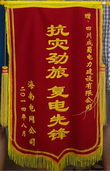公司參加海南文昌抗風救災搶修復電