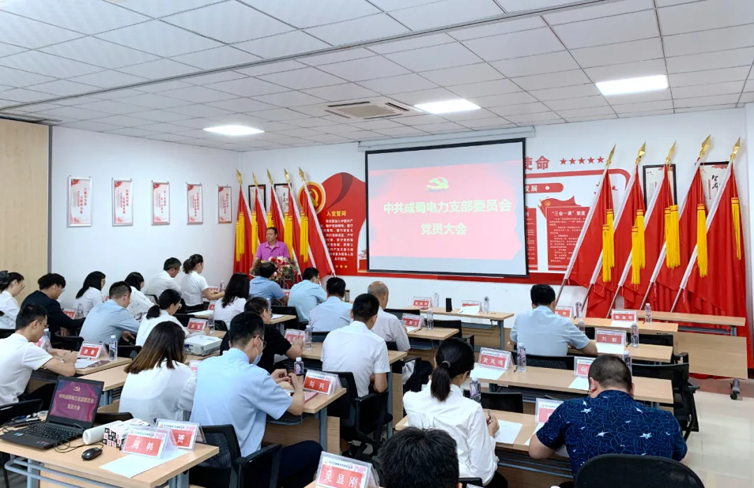熱烈祝賀中共成蜀電力支部委員會(huì)換屆選舉工作圓滿完成