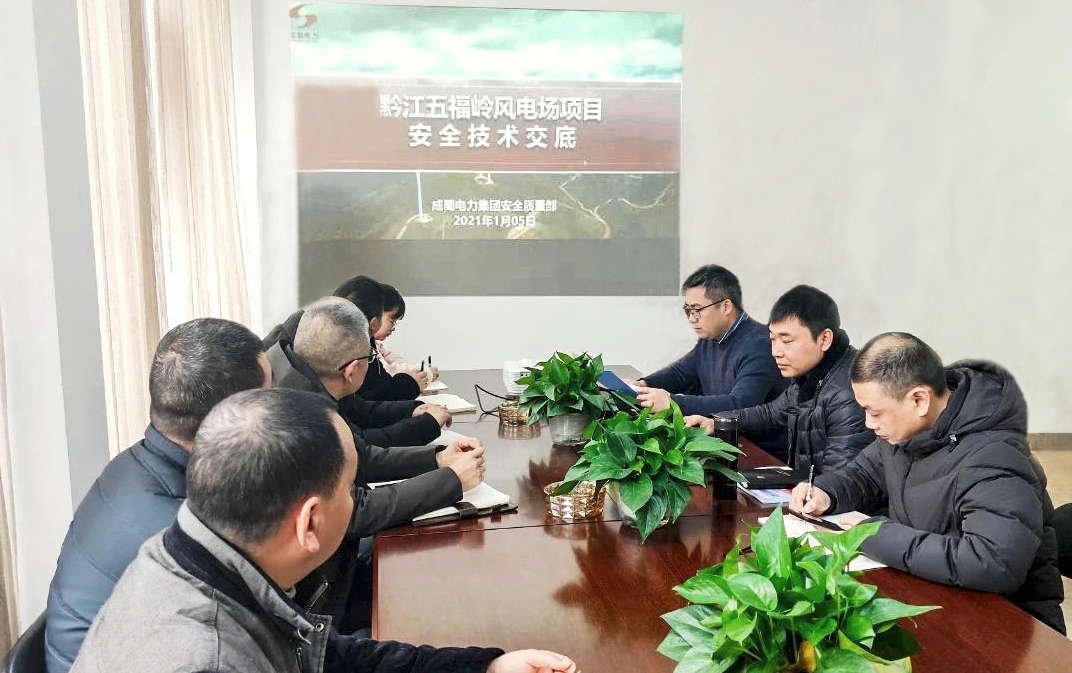 集團副總工程師姜烈巍一行赴黔江五福嶺項目檢查工作