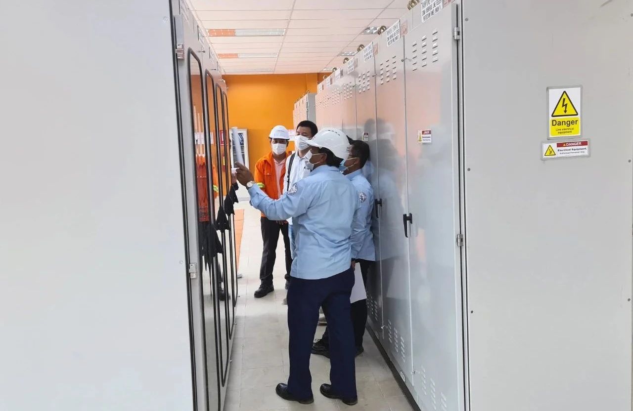 柬埔寨國家電網(wǎng)230kV桔井?dāng)U建站工程一次送電成功