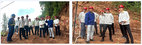 國網(wǎng)四川省電力公司超高壓分公司領(lǐng)導(dǎo)蒞臨500kV石雅三四線遷改工程現(xiàn)場檢查指導(dǎo)