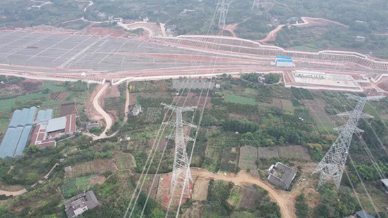 新建成自高鐵DK24+055-DK39+406段500kV山桃三四線遷改還建工程竣工投運