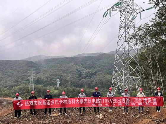 基諾鄉(xiāng)巴卡村洛科大寨光伏電站110kV送出線路EPC工程全線貫通