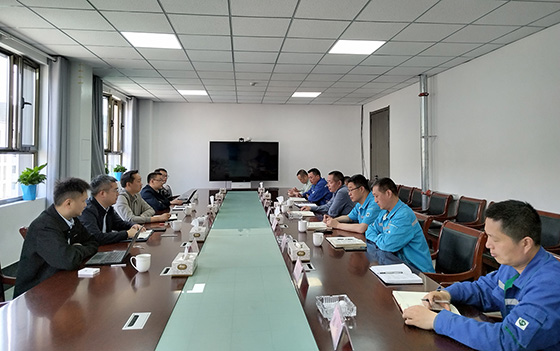 集團董事陳君一行到新疆明基能源有限公司座談交流