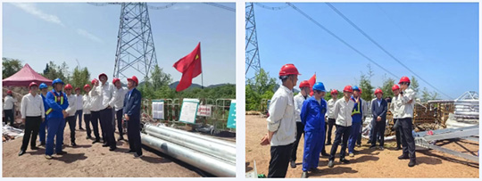 國網(wǎng)四川省電力公司超高壓分公司領導蒞臨渝昆高鐵錦蘇直流遷改工程項目現(xiàn)場檢查指導