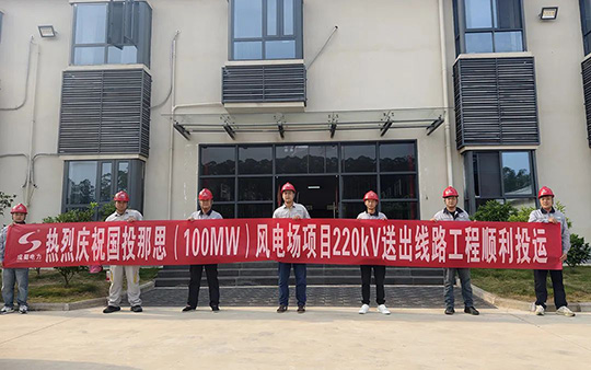 欽南那思（100MW）風(fēng)電項(xiàng)目220kV送出線路EPC工程帶電投運(yùn)